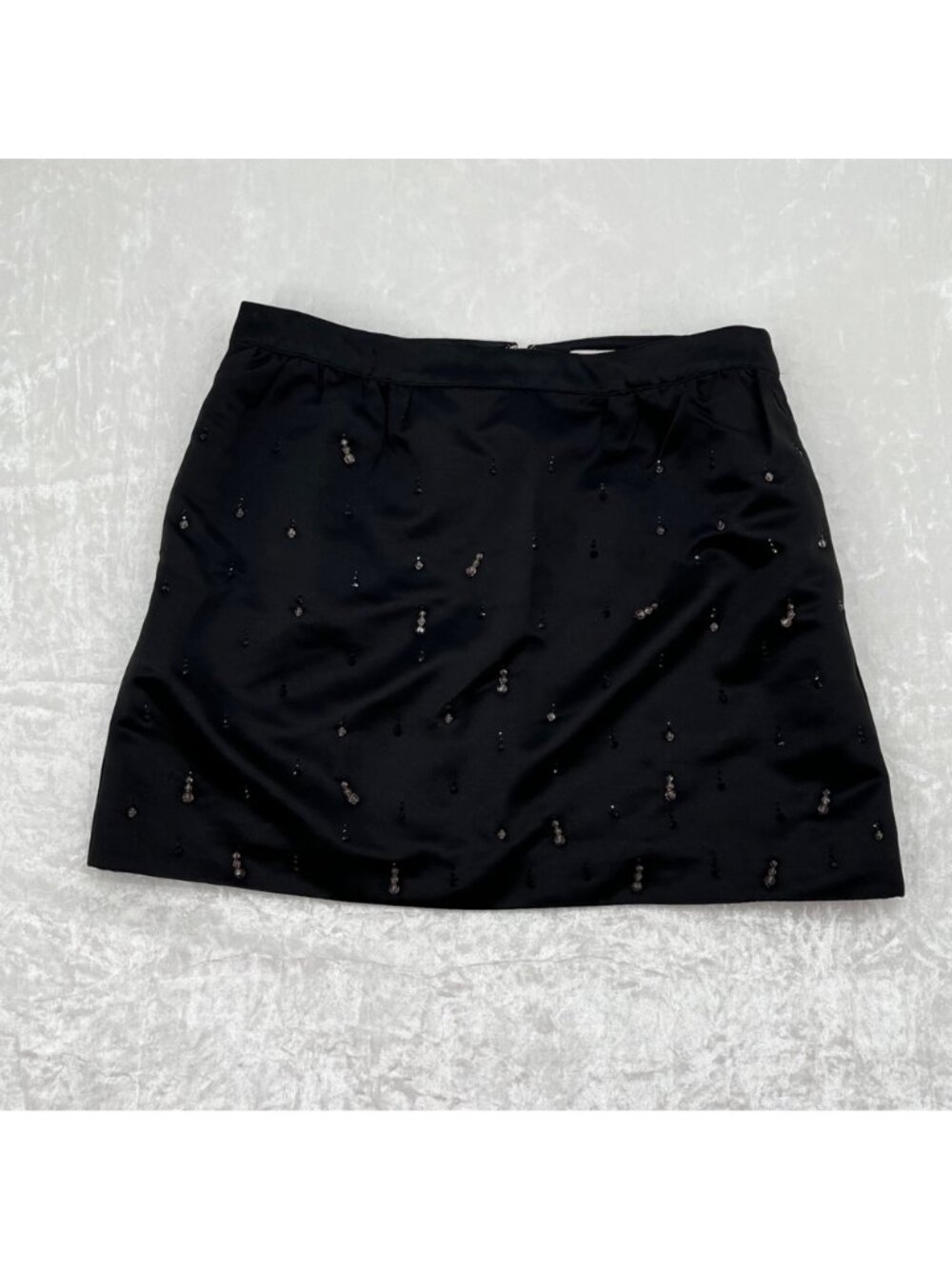 Free Assembly Womens Black Embellished Mini Skirt Size 16 With Beaded Details - Picture 2 of 7